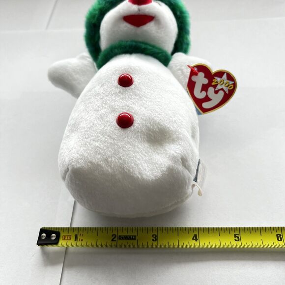 2000 Rare & Retired Ty Beanie Baby Snowgirl The Christmas Snowman 8" - Picture 12 of 12
